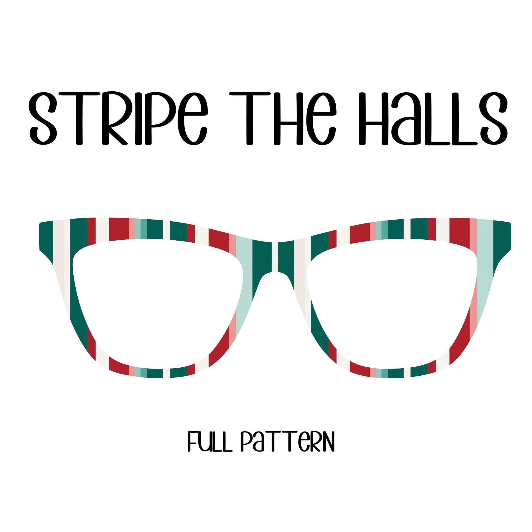 STRIPE THE HALLS Eyewear Toppers, comes with N52 magnets