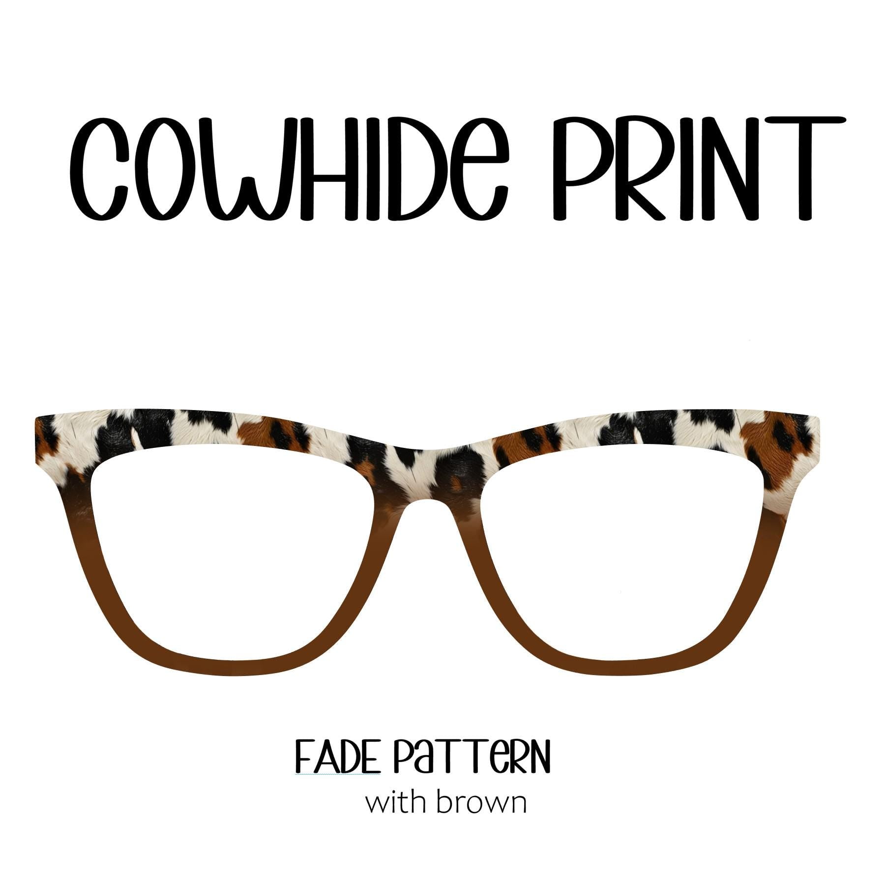 COWHIDE PRINT Eyewear Toppers, comes with N52 magnets