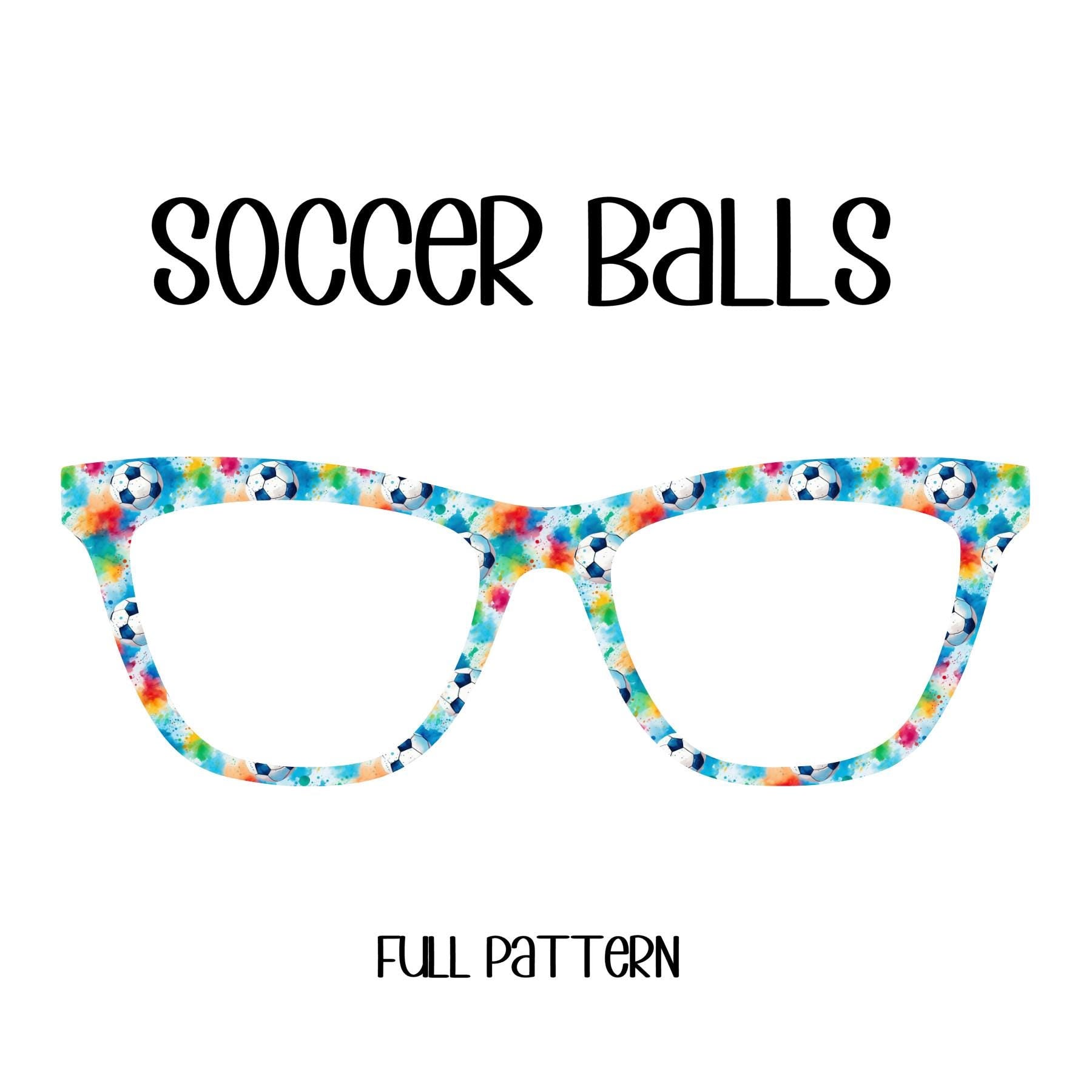 SOCCER BALLS Eyewear Toppers, comes with N52 magnets