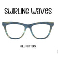 SWIRLING WAVES Eyewear Toppers, comes with N52 magnets