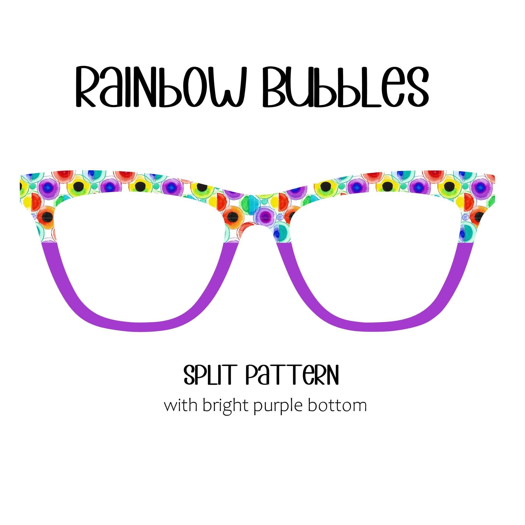RAINBOW BUBBLES Eyewear Toppers, comes with N52 magnets