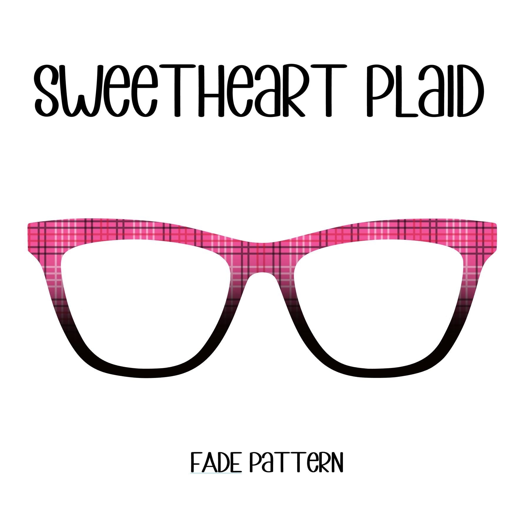 SWEETHEART PLAID Eyewear Toppers, comes with N52 magnets