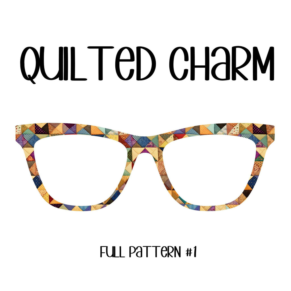 QUILTED CHARM - Choose Pattern #1 or #2 Eyewear Toppers, comes with N52 magnets