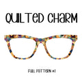 QUILTED CHARM - Choose Pattern #1 or #2 Eyewear Toppers, comes with N52 magnets