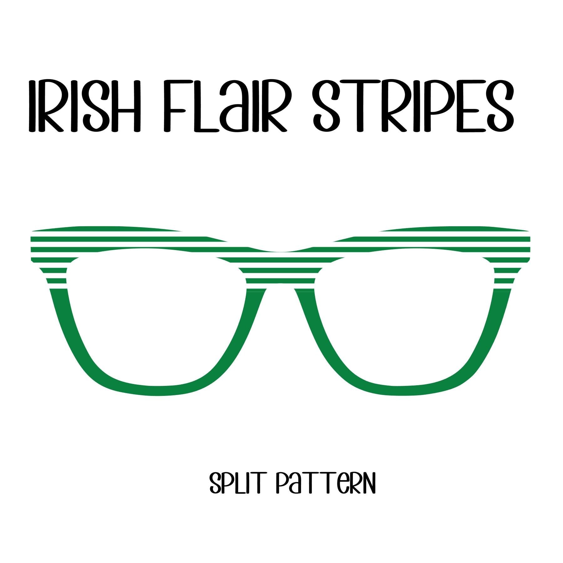 IRISH FLARE STRIPES Eyewear Toppers, comes with N52 magnets