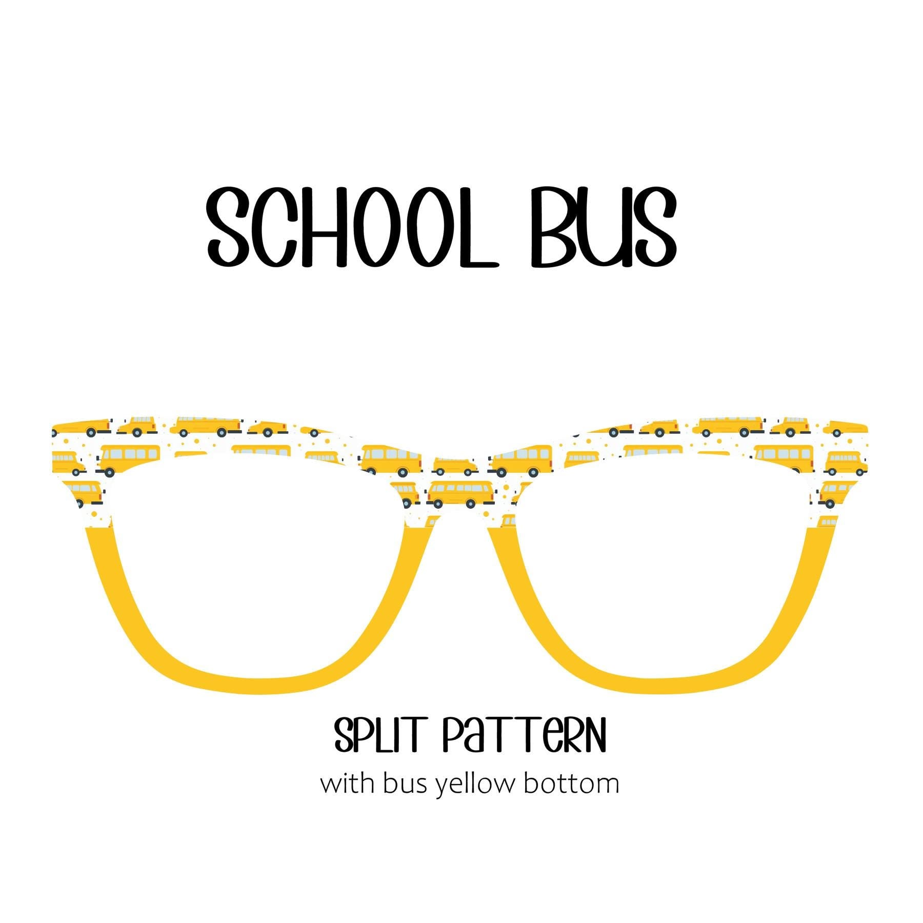 SCHOOL BUS Eyewear Toppers, comes with N52 magnets