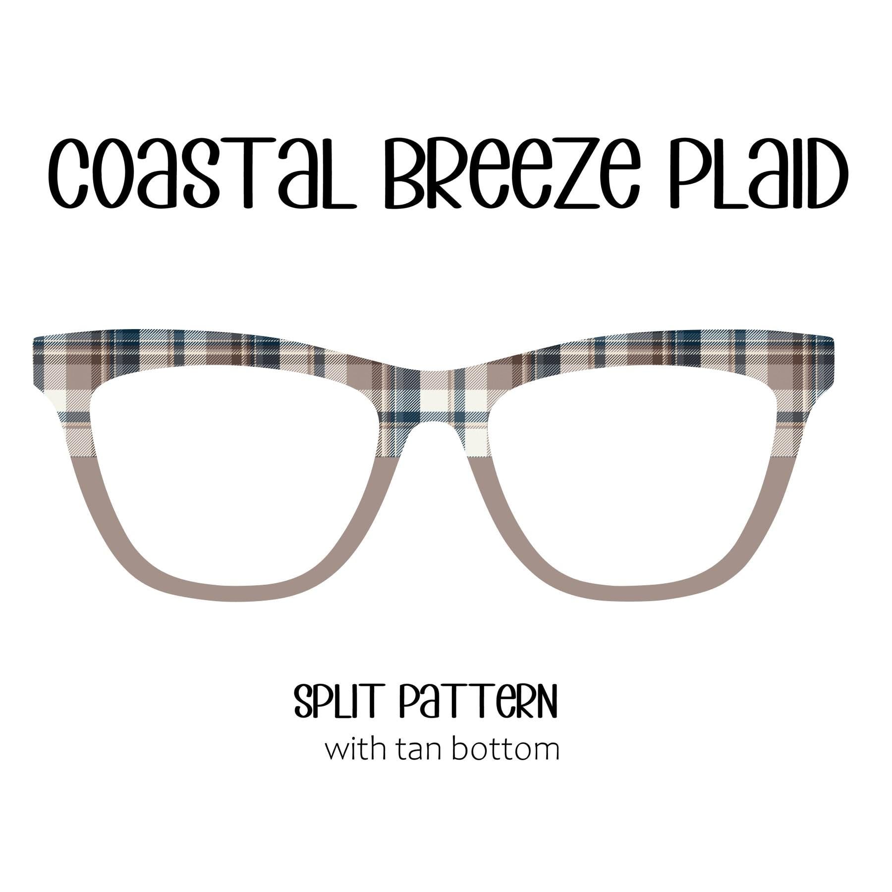 COASTAL BREEZE PLAID Eyewear Toppers, comes with N52 magnets