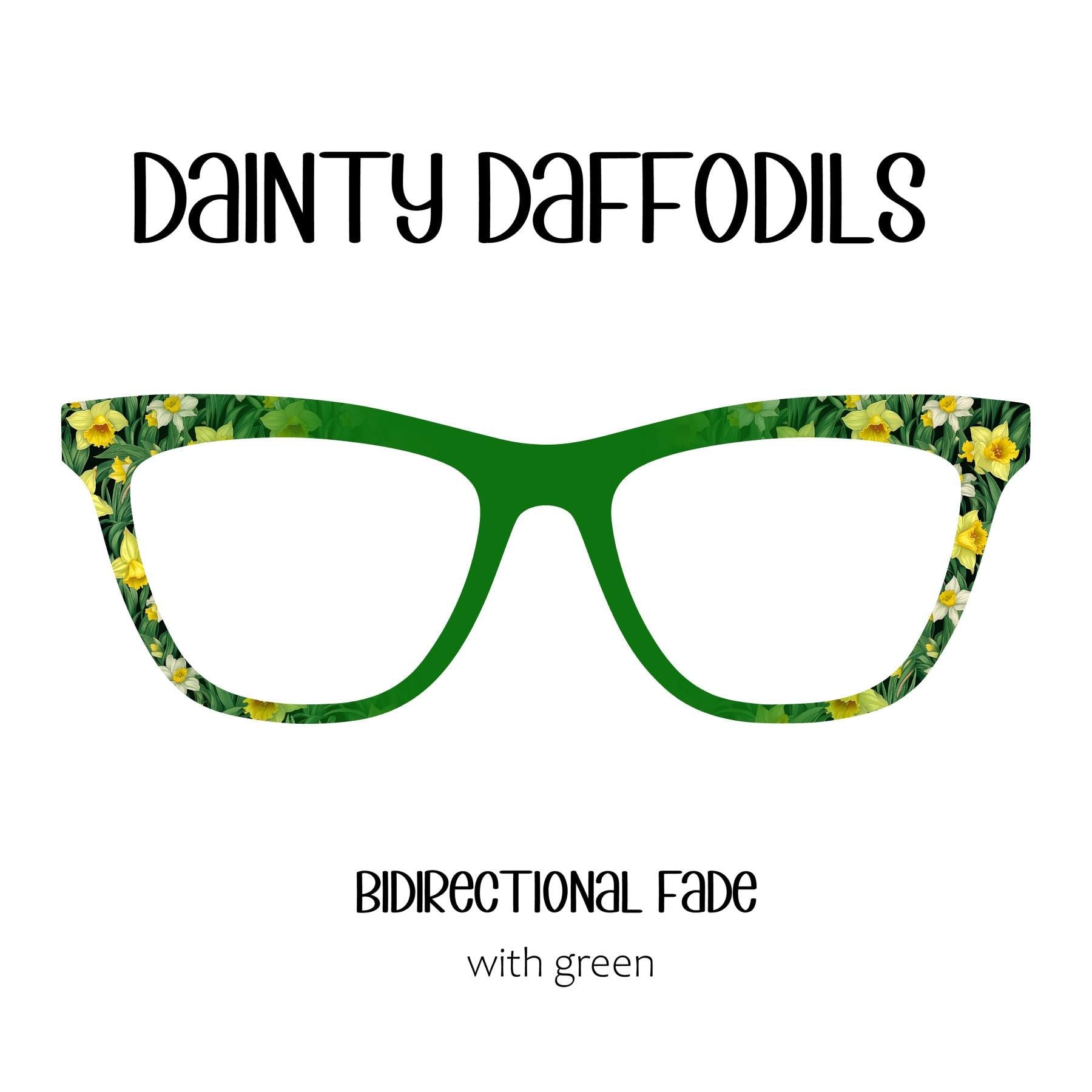 DAINTY DAFFODILS Horizontal Gradient Eyewear Topper, comes with N52 magnet