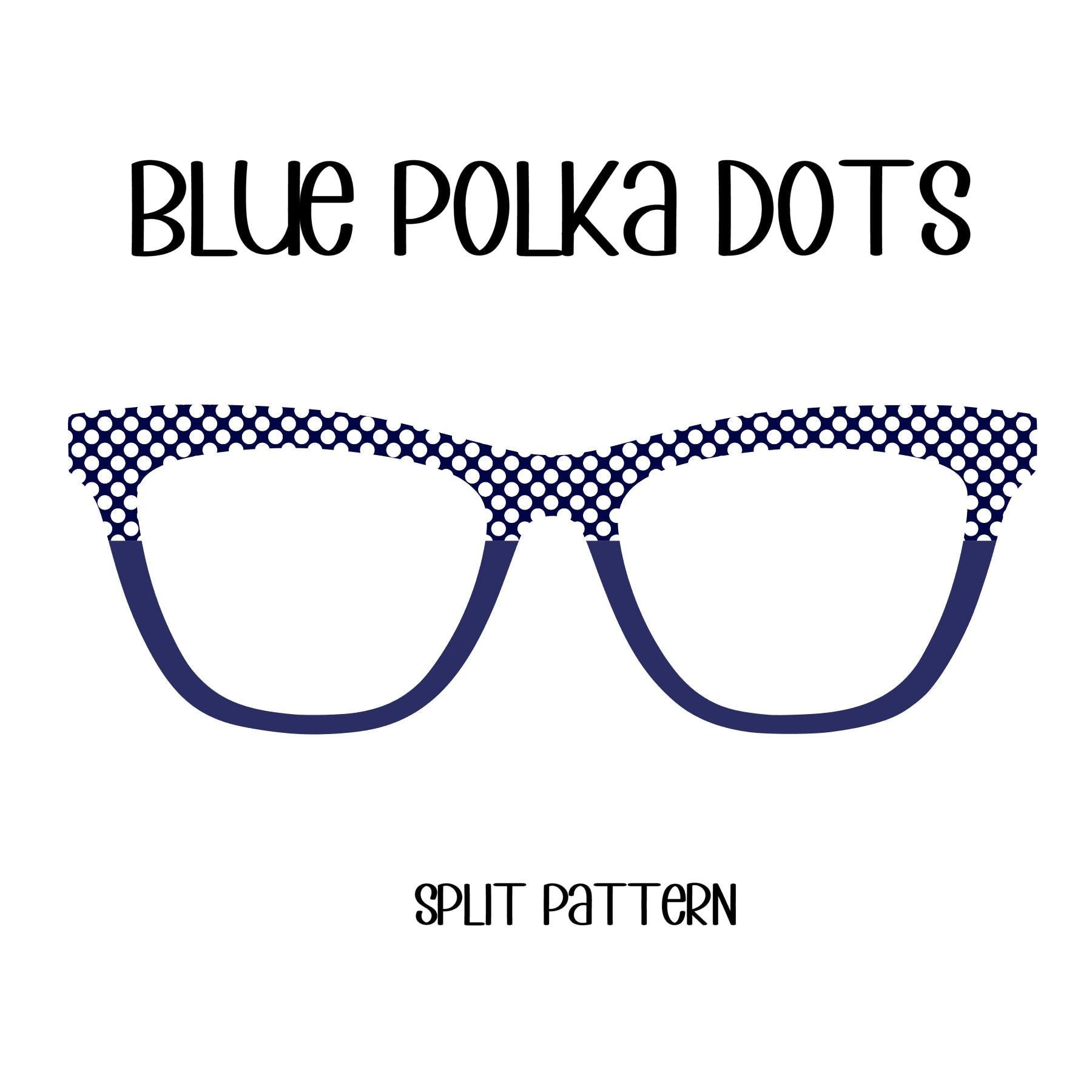 BLUE POLKA DOTS Eyewear Toppers, comes with N52 magnets