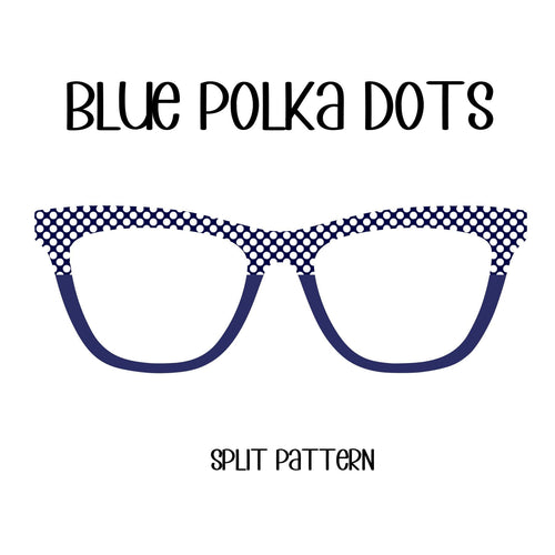 BLUE POLKA DOTS Eyewear Toppers, comes with N52 magnets