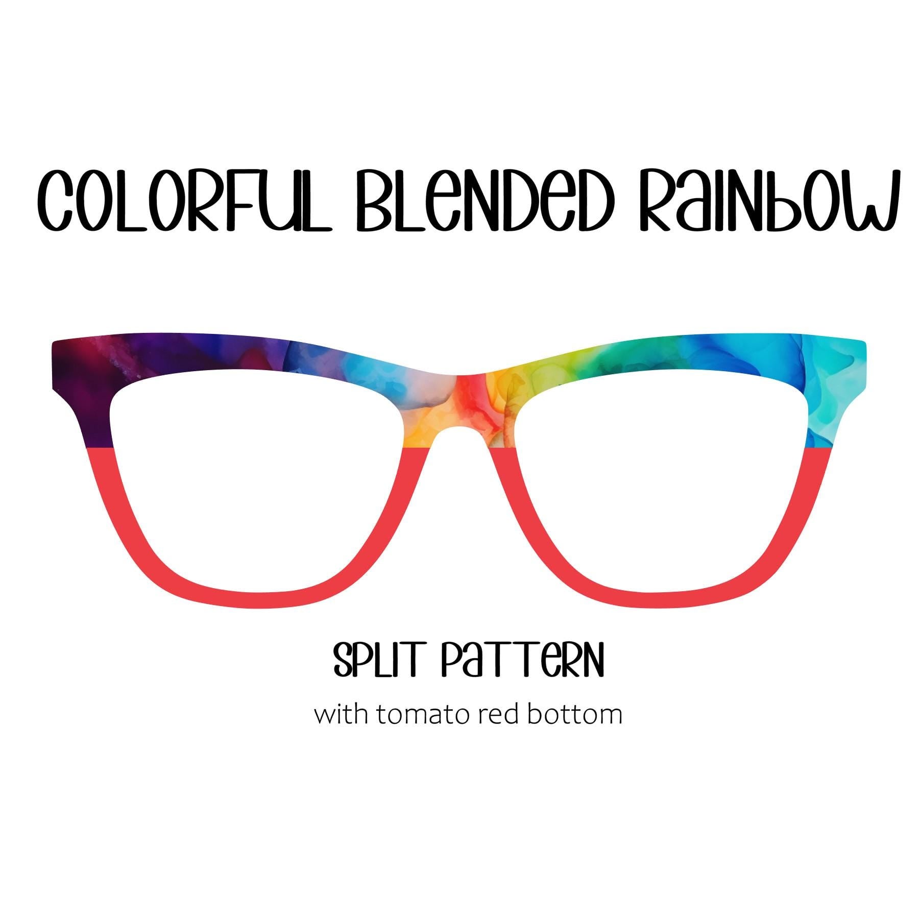COLORFUL BLENDED RAINBOW Eyewear Toppers, comes with N52 magnets