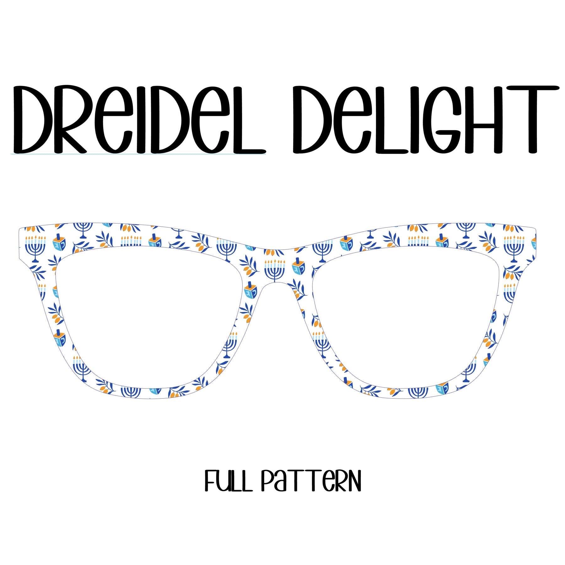 DREIDEL DELIGHT Eyewear Toppers, comes with N52 magnets