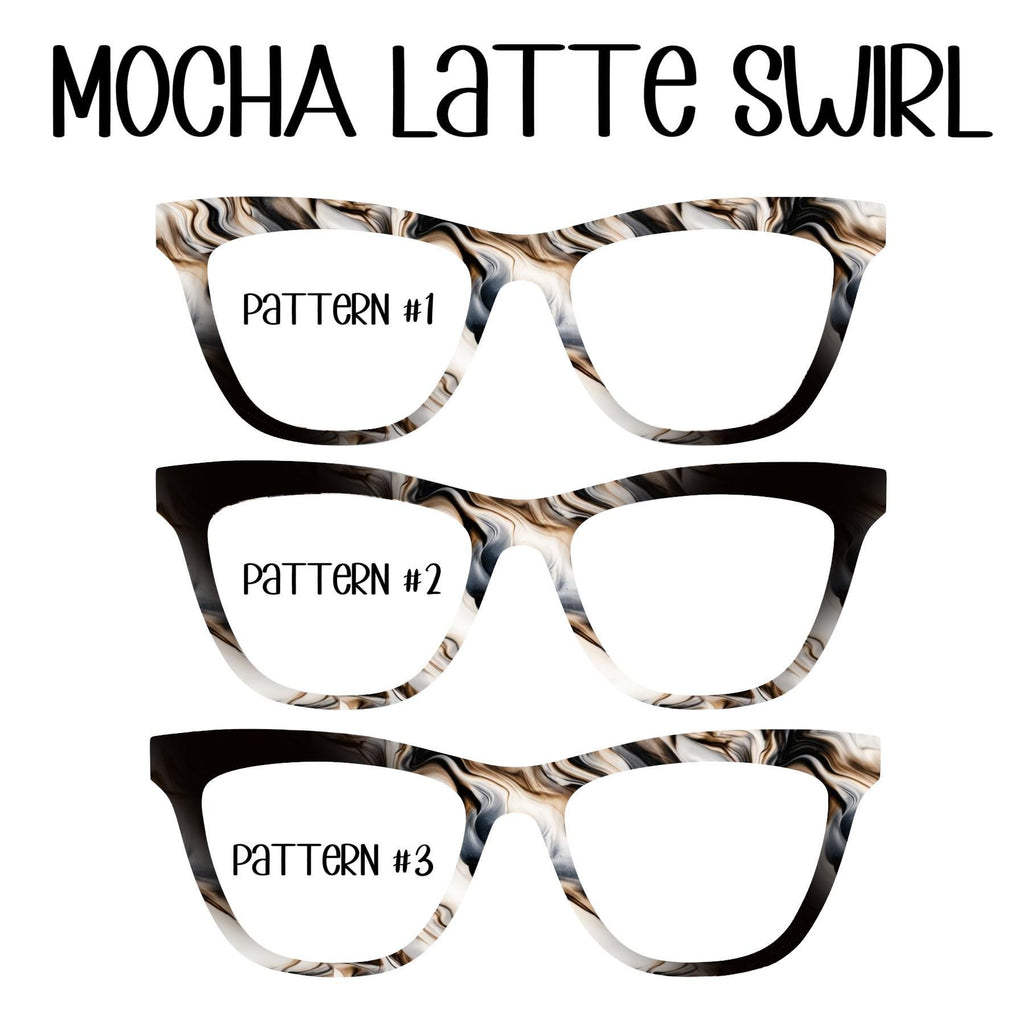 MOCHA LATTE SWIRL Eyewear Toppers, comes with N52 magnets
