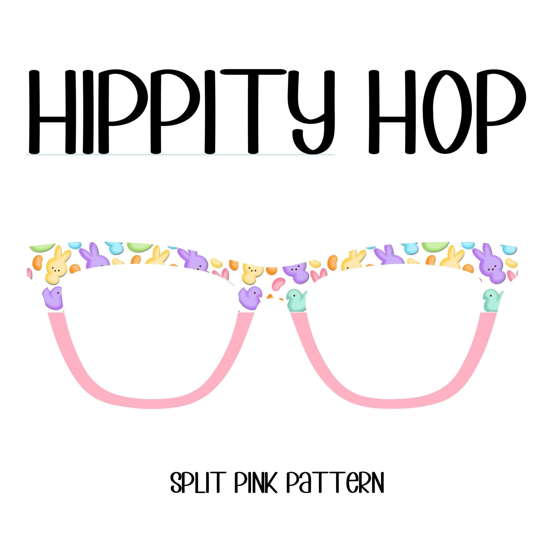 HIPPITY HOP (White Background) Eyewear Toppers, comes with N52 magnets