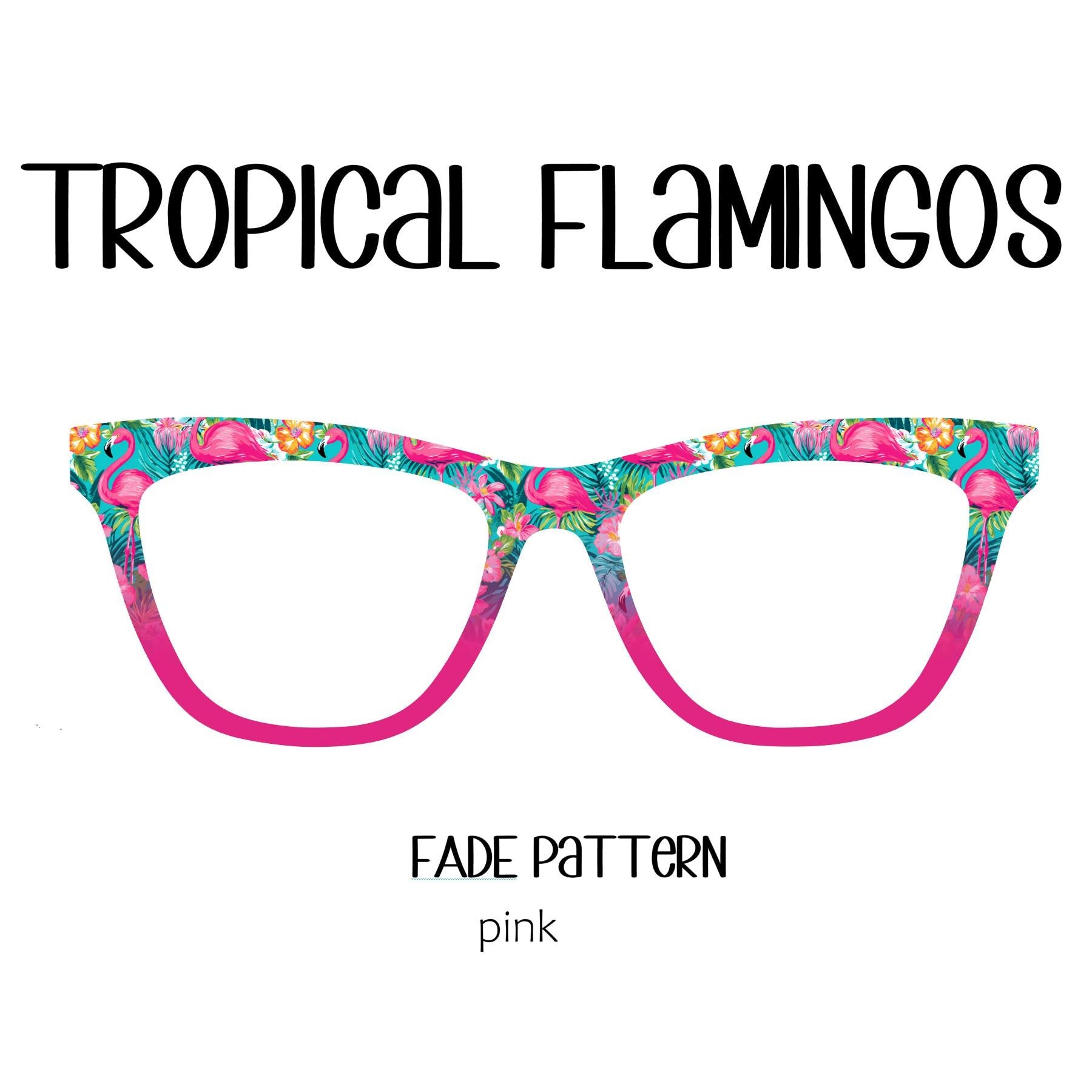 TROPICAL FLAMINGOS Eyewear Toppers, comes with N52 magnets