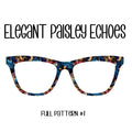 ELEGANT PAISLEY ECHOES-Your choice! Eyewear Toppers, comes with N52 magnets