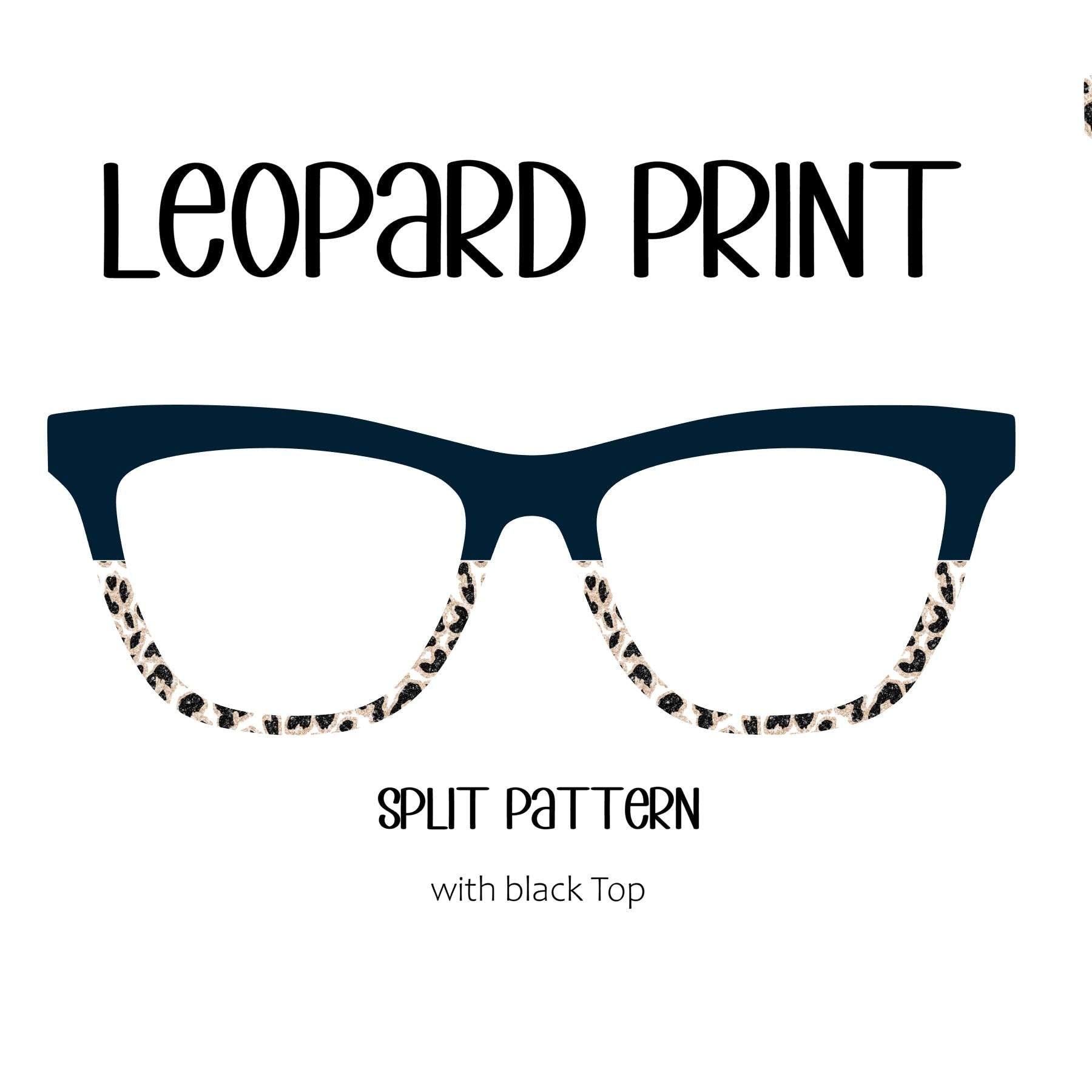 LEOPARD PRINT Eyewear Toppers, comes with N52 magnets