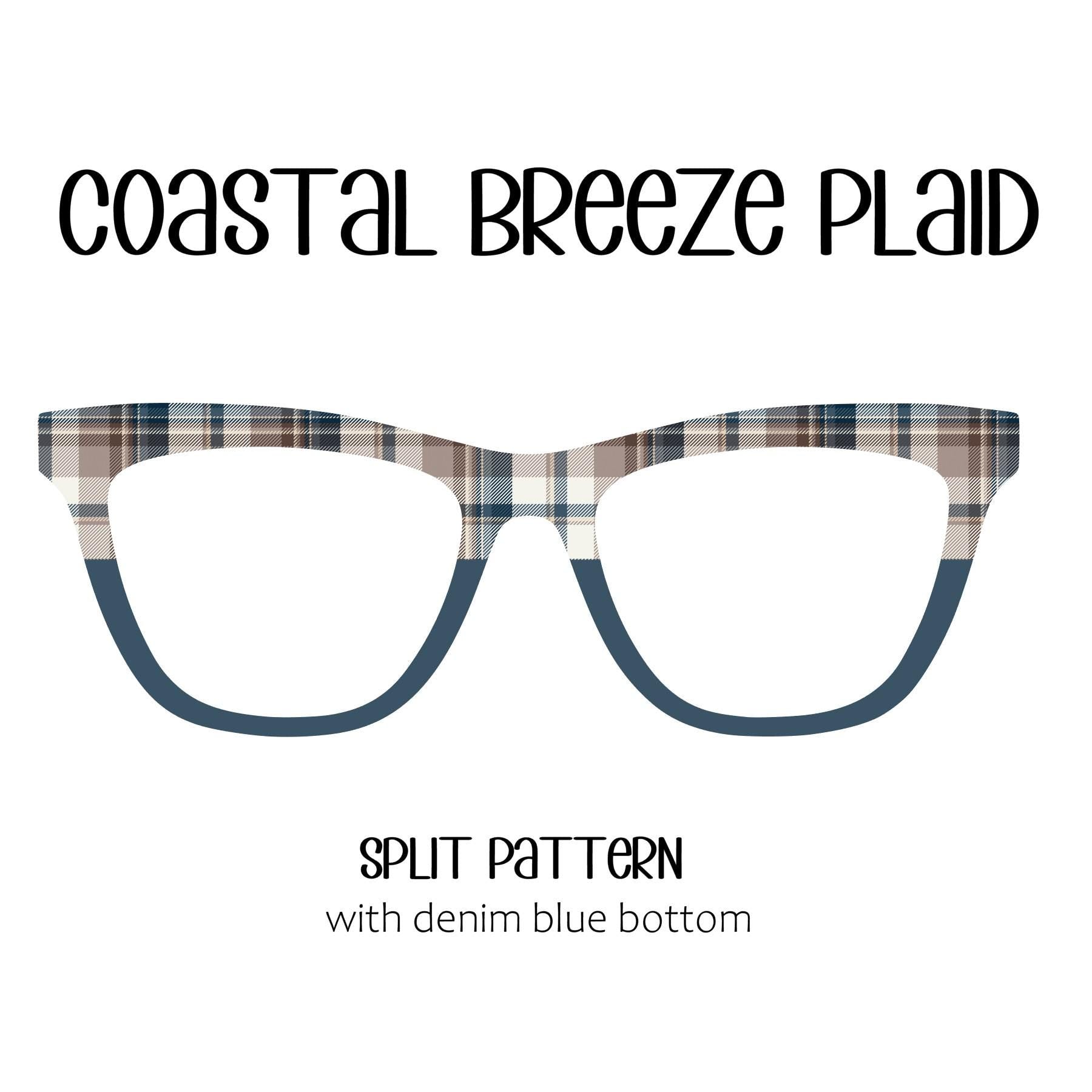 COASTAL BREEZE PLAID Eyewear Toppers, comes with N52 magnets