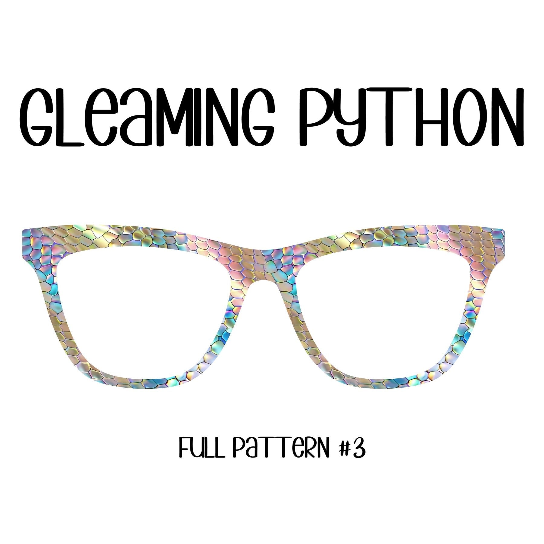 GLEAMING PYTHON - 5 CHOICES! Eyewear Toppers, comes with N52 magnets