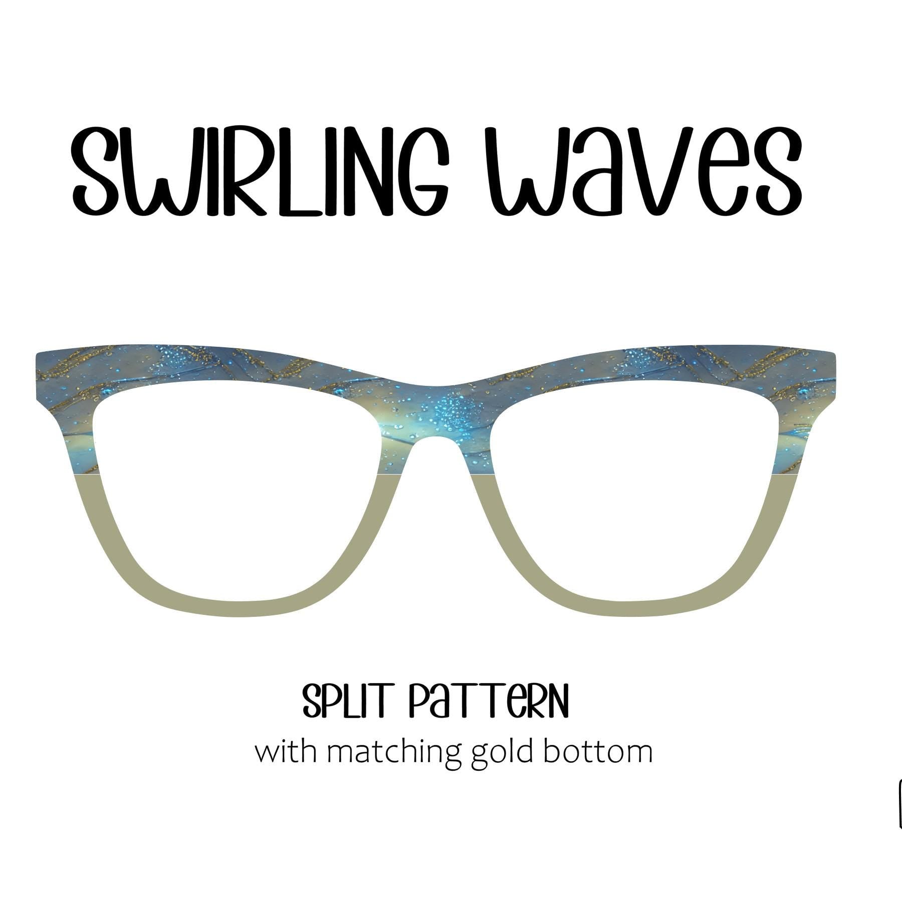 SWIRLING WAVES Eyewear Toppers, comes with N52 magnets