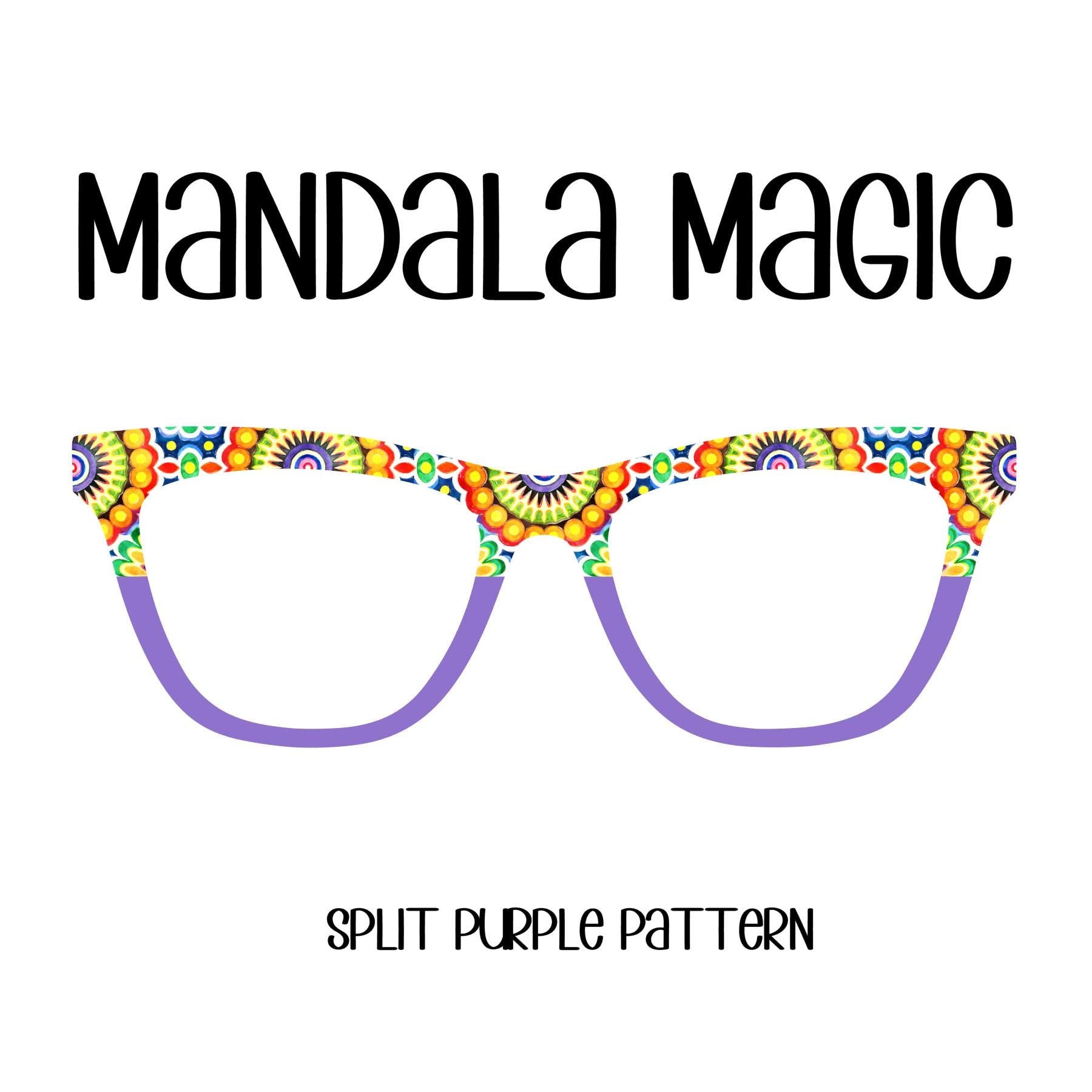 MANDALA MAGIC Swirls Eyewear Toppers, comes with n52 magnetss