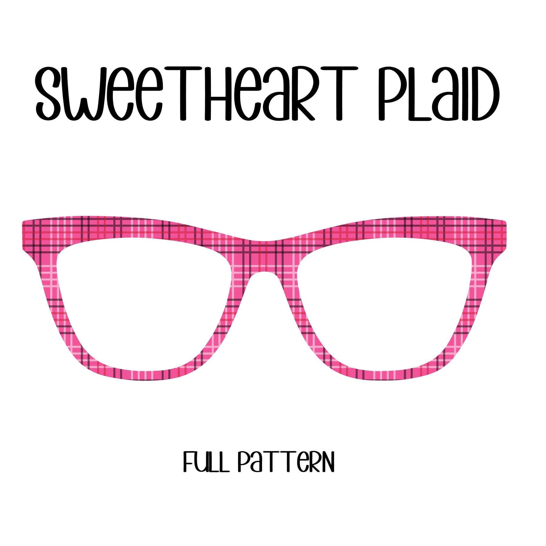 SWEETHEART PLAID Eyewear Toppers, comes with N52 magnets