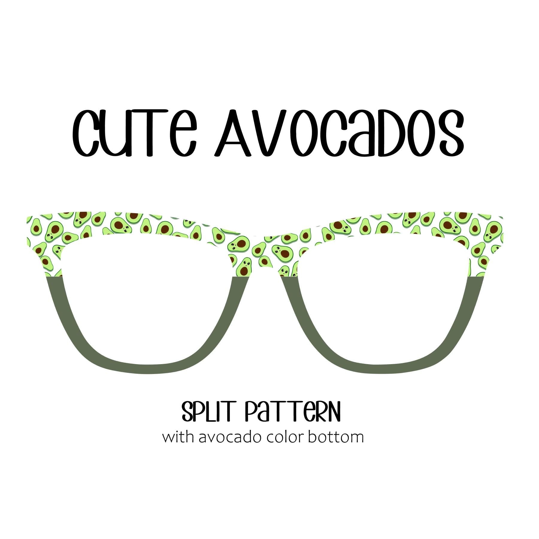 CUTE AVOCADOS Eyewear Toppers, comes with N52 magnets