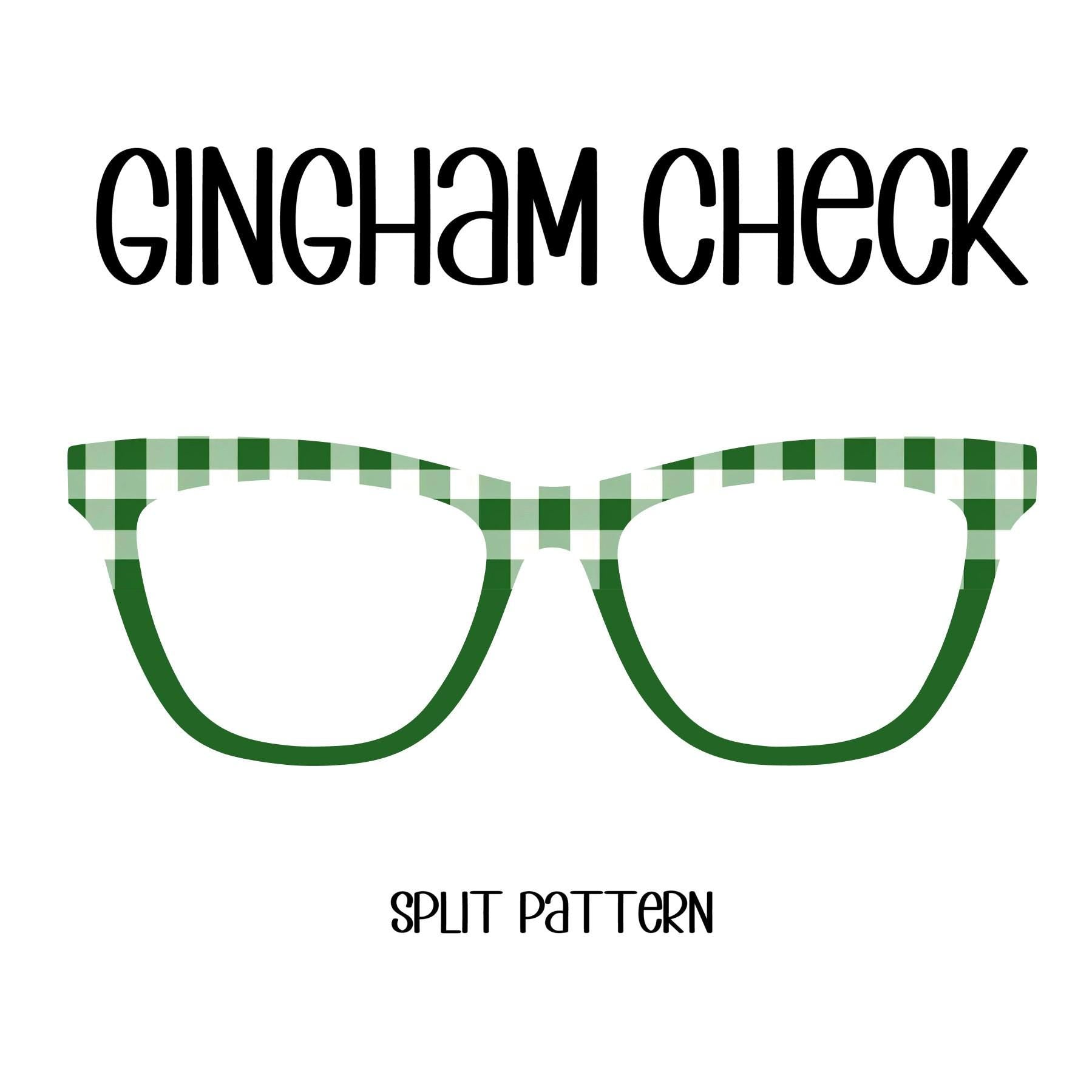 GINGHAM CHECK Eyewear Toppers, comes with N52 magnets