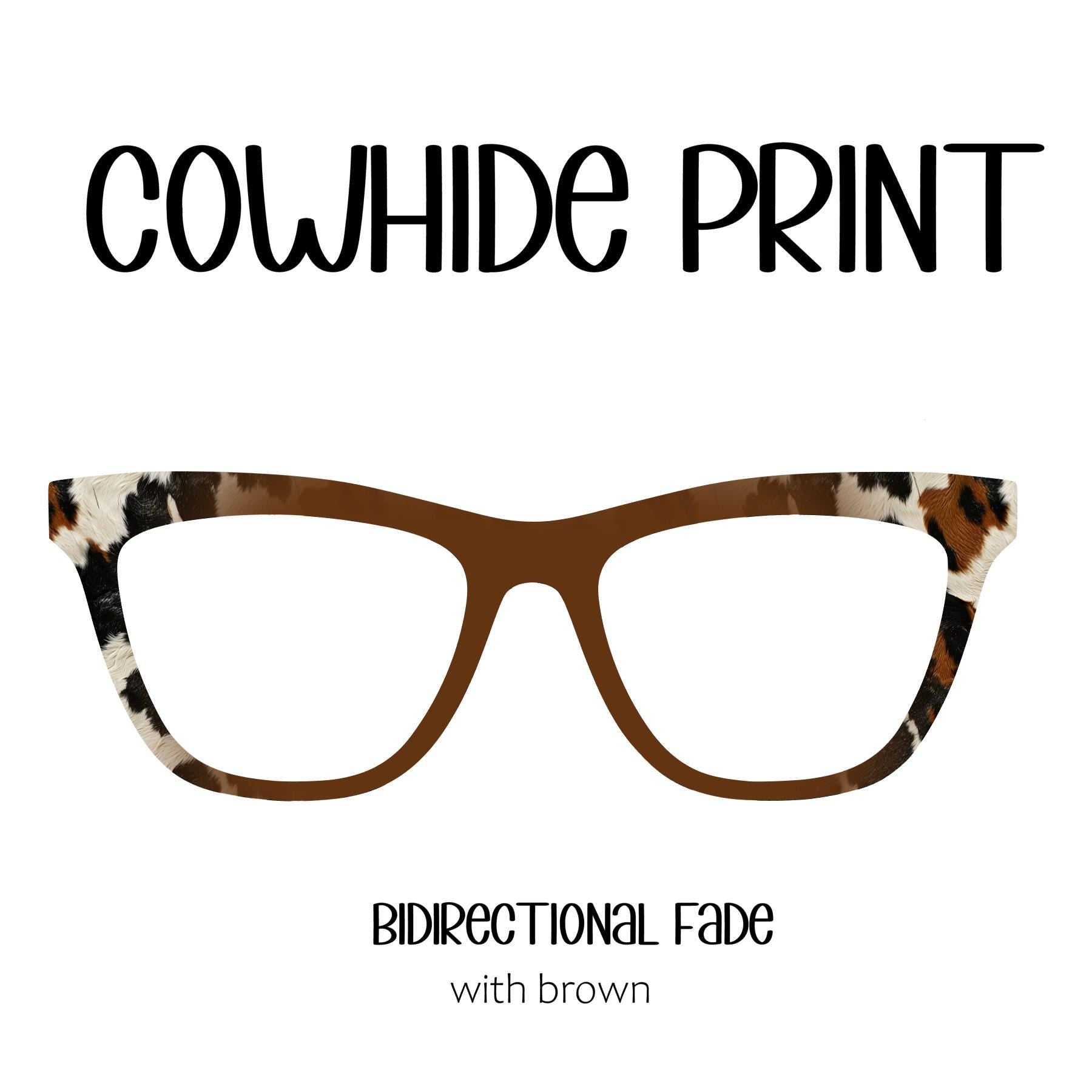 COWHIDE PRINT Eyewear Toppers, comes with N52 magnets