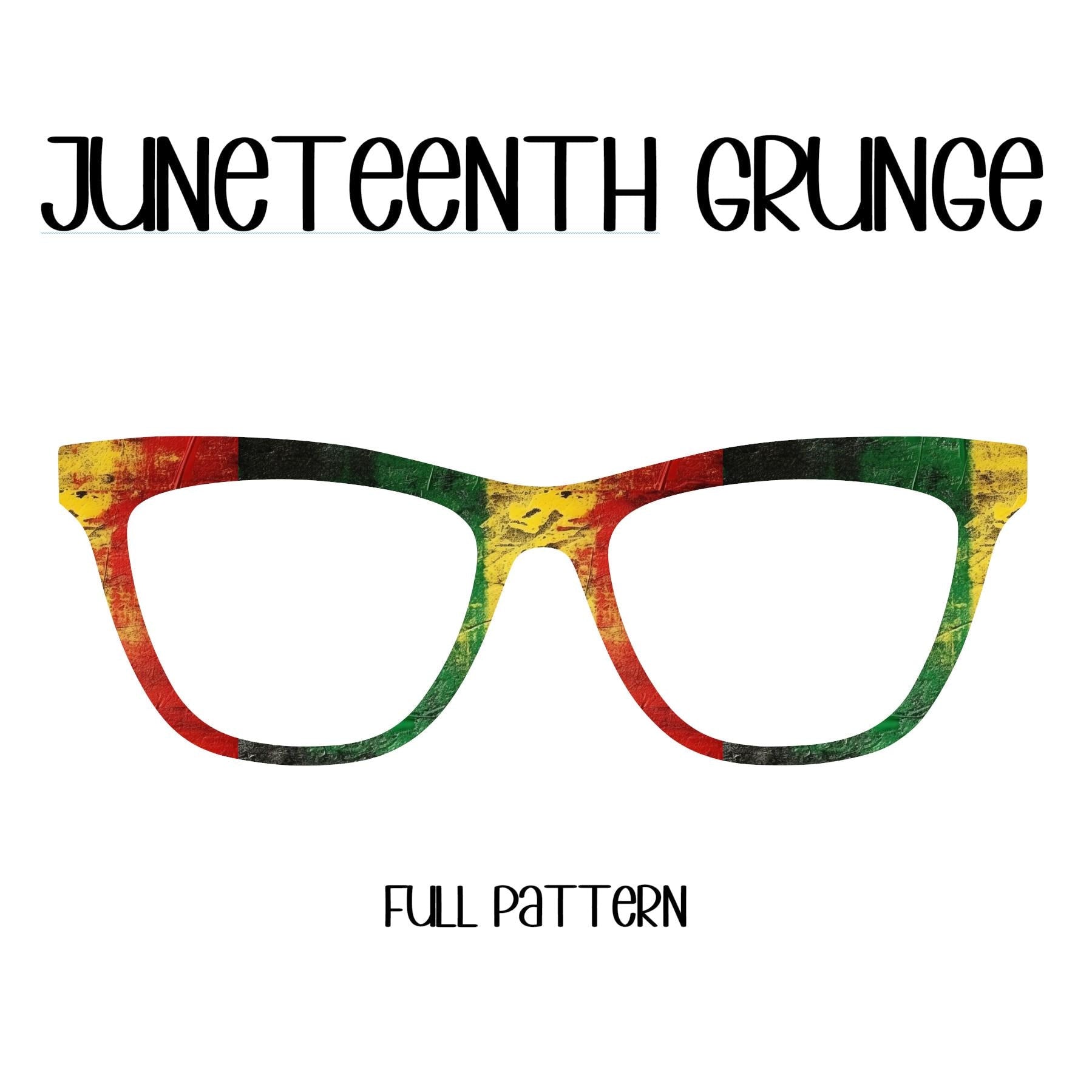 JUNETEENTH GRUNGE Eyewear Toppers, comes with N52 magnets