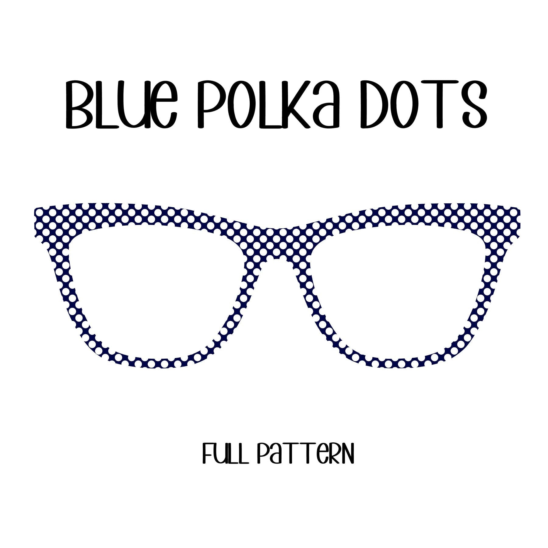 BLUE POLKA DOTS Eyewear Toppers, comes with N52 magnets