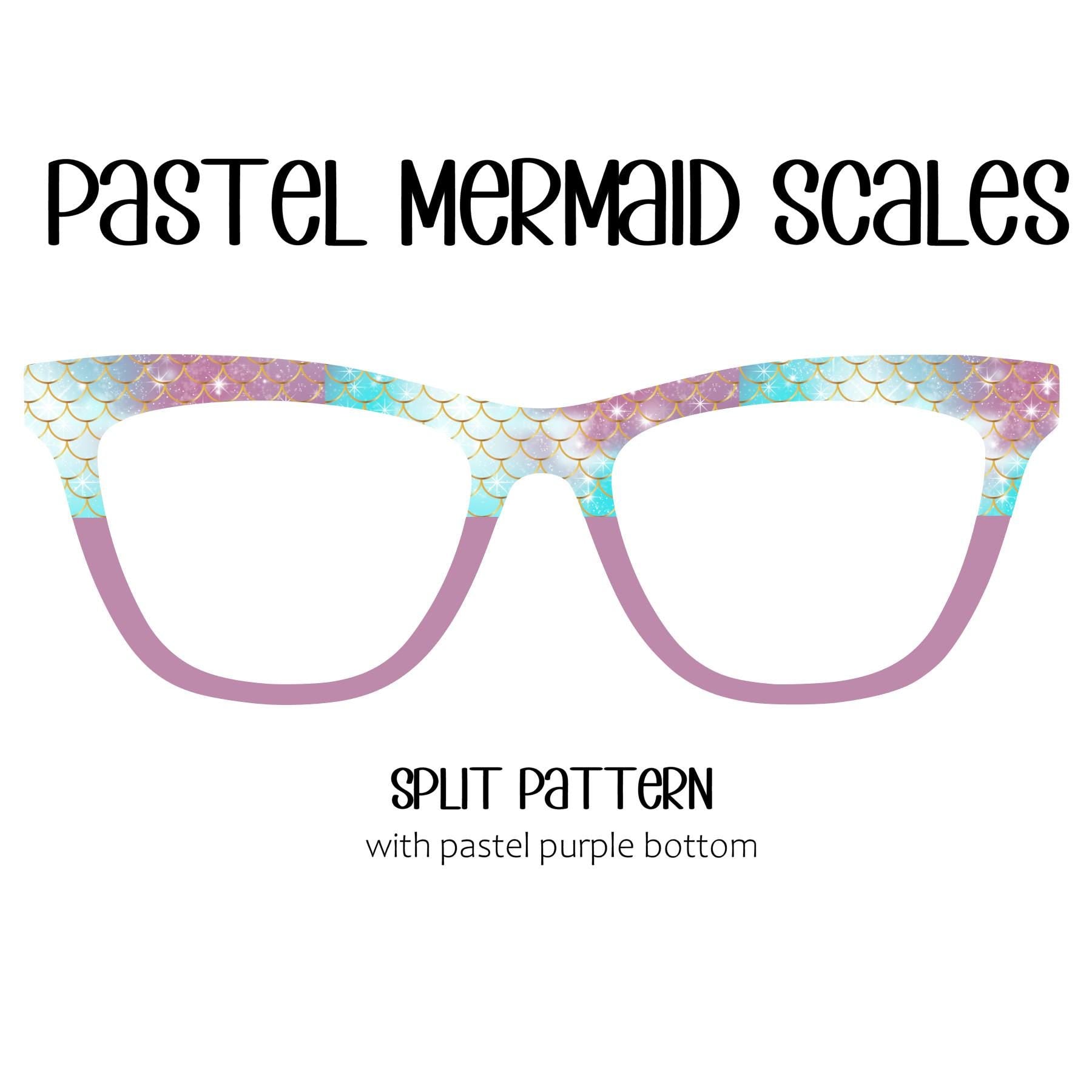 PASTEL MERMAID SCALES Eyewear Toppers, comes with N52 magnets