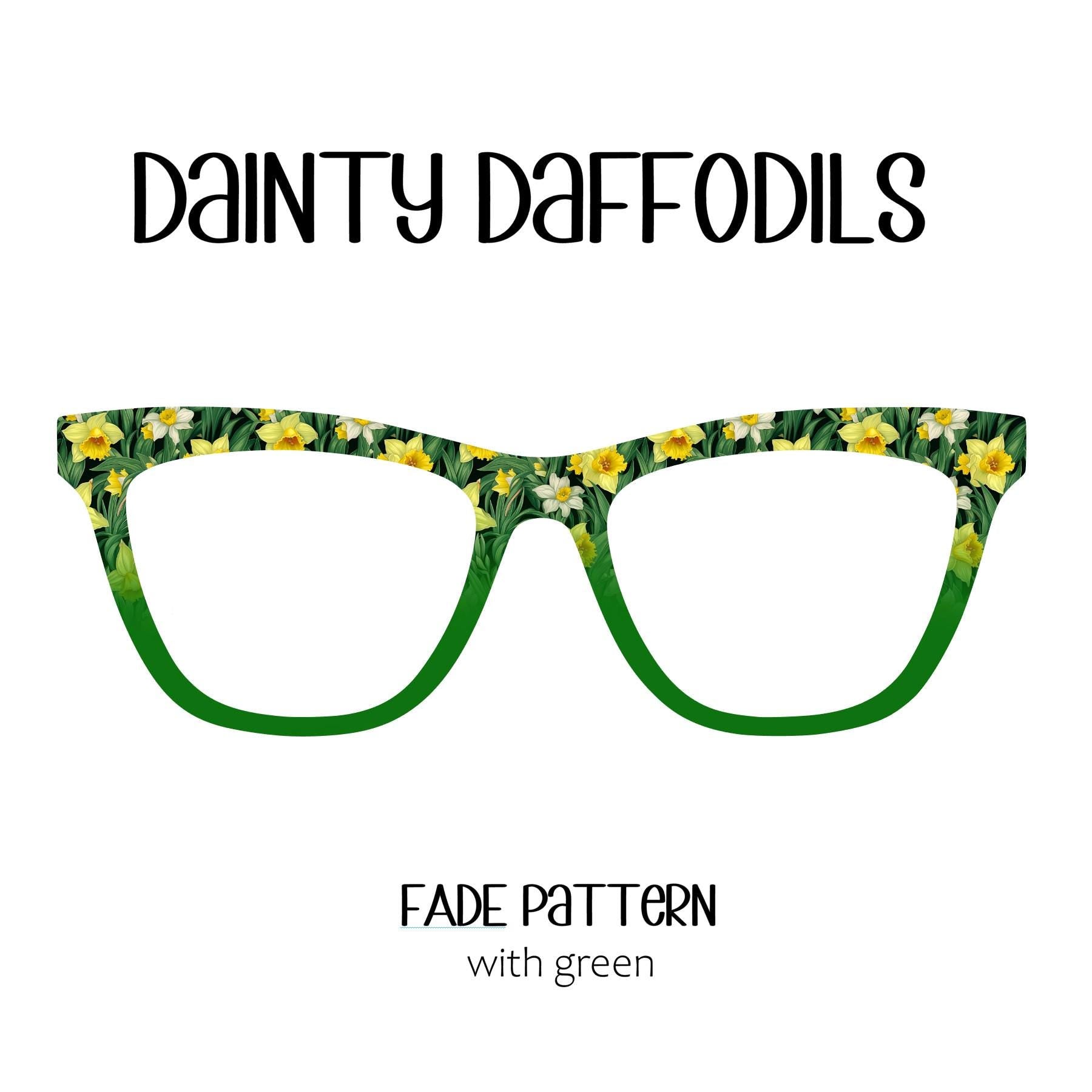 DAINTY DAFFODILS Horizontal Gradient Eyewear Topper, comes with N52 magnet