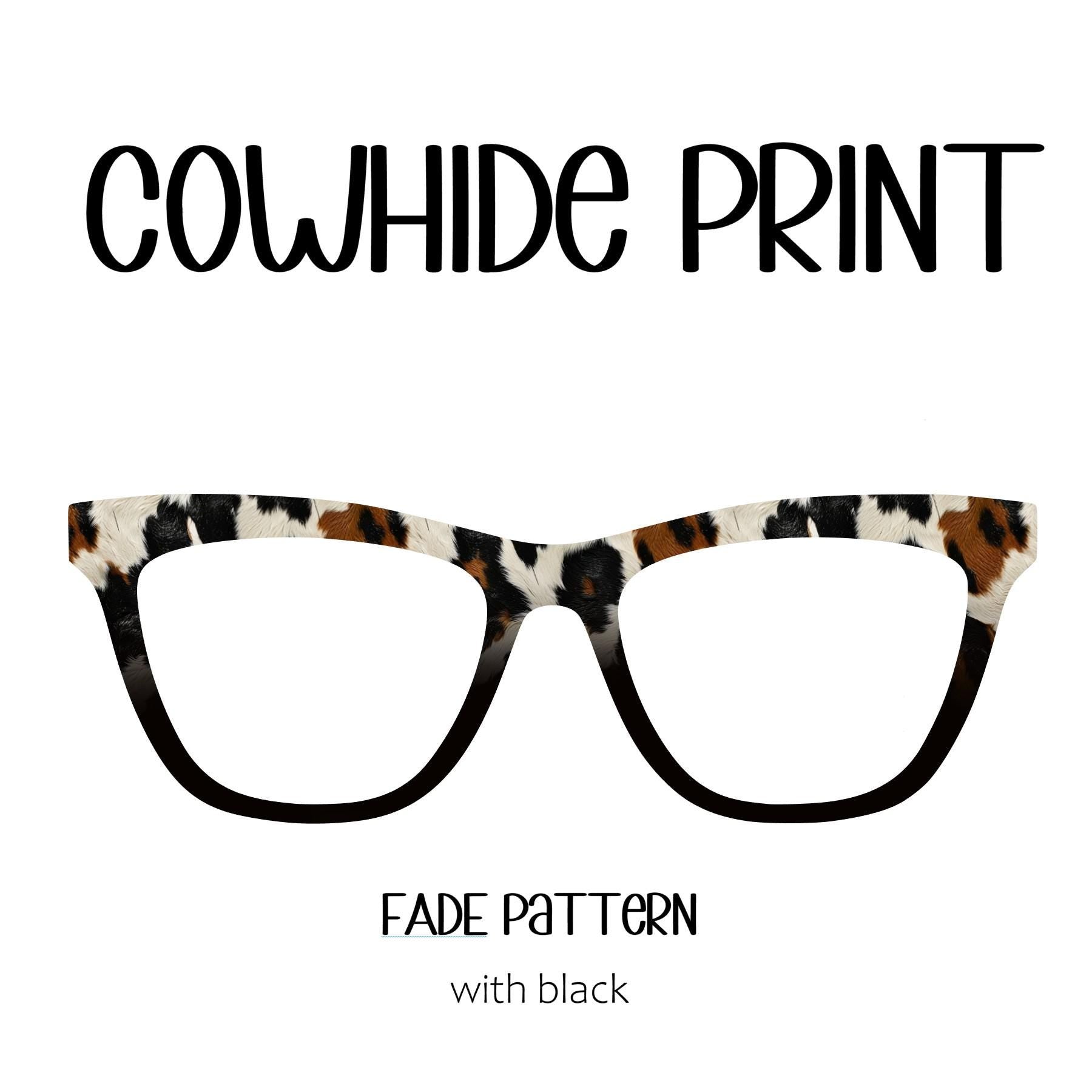 COWHIDE PRINT Eyewear Toppers, comes with N52 magnets