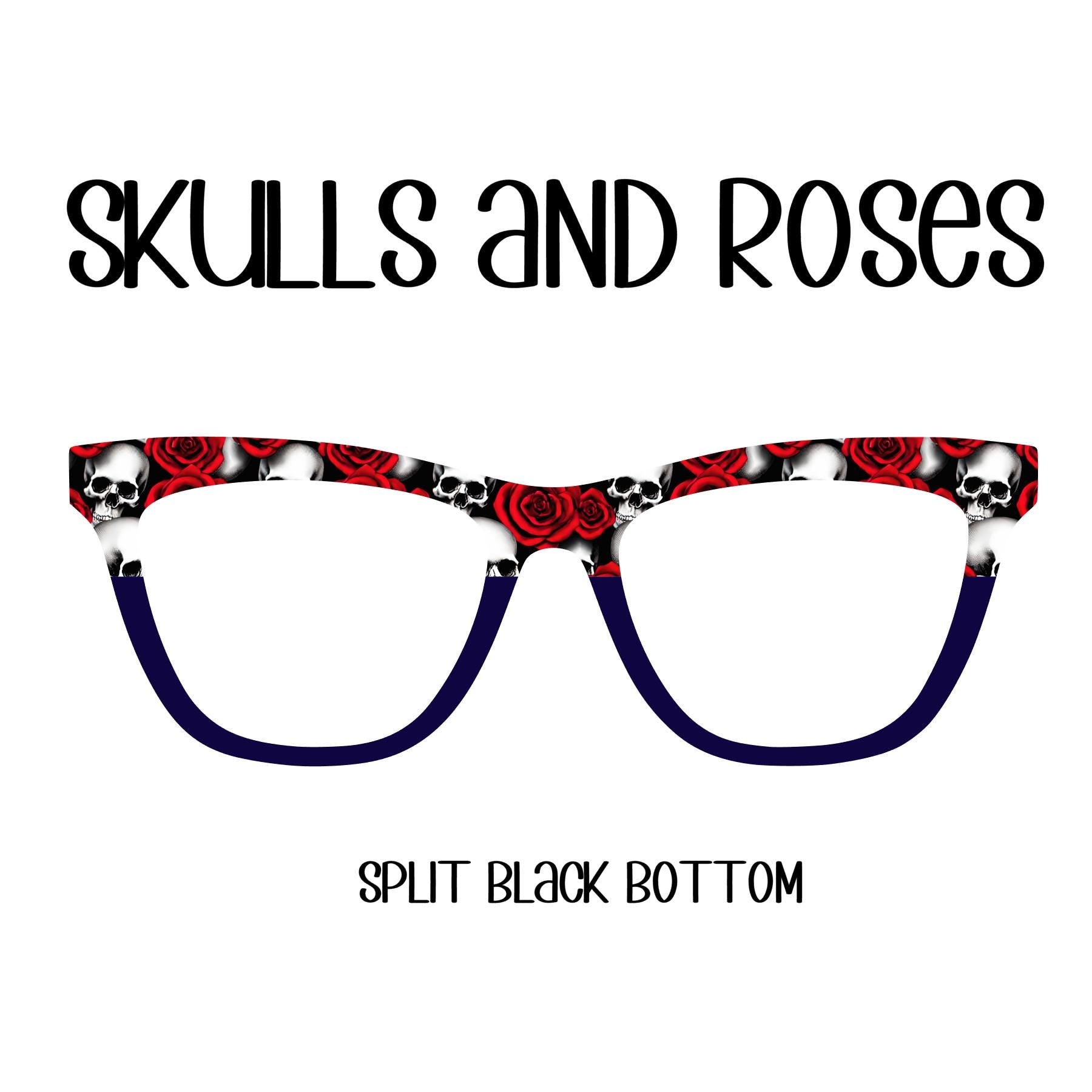 SKULL AND ROSES Eyewear Toppers, comes with N52 magnets