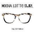 MOCHA LATTE SWIRL Eyewear Toppers, comes with N52 magnets