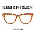 SUNNY SUNFLOWERS Eyewear Toppers, comes with N52 magnets
