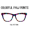 COLORFUL PAW PRINTS Eyewear Toppers, comes with N52 magnets
