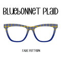 BLUEBONNET PLAID Eyewear Toppers, comes with N52 magnets