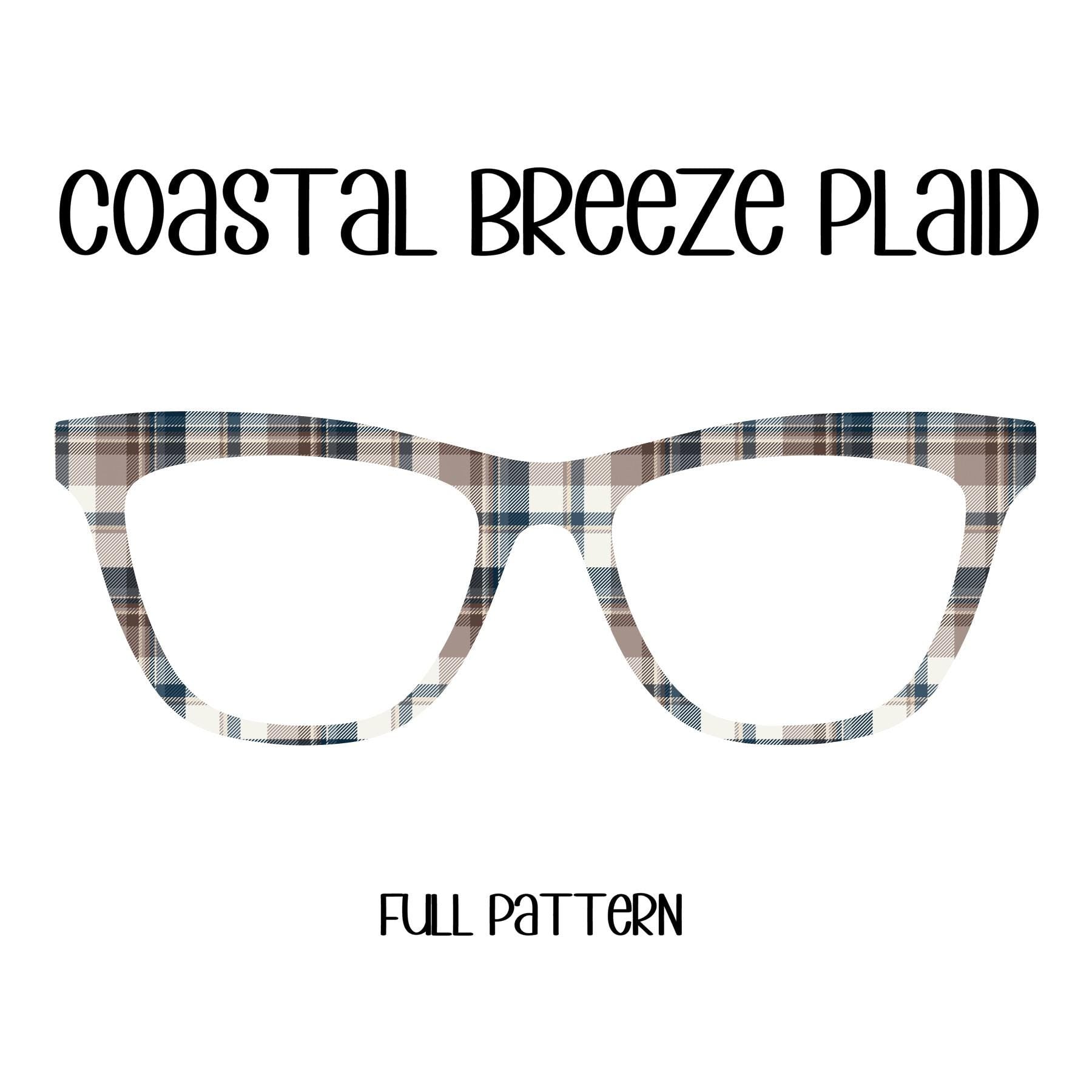 COASTAL BREEZE PLAID Eyewear Toppers, comes with N52 magnets