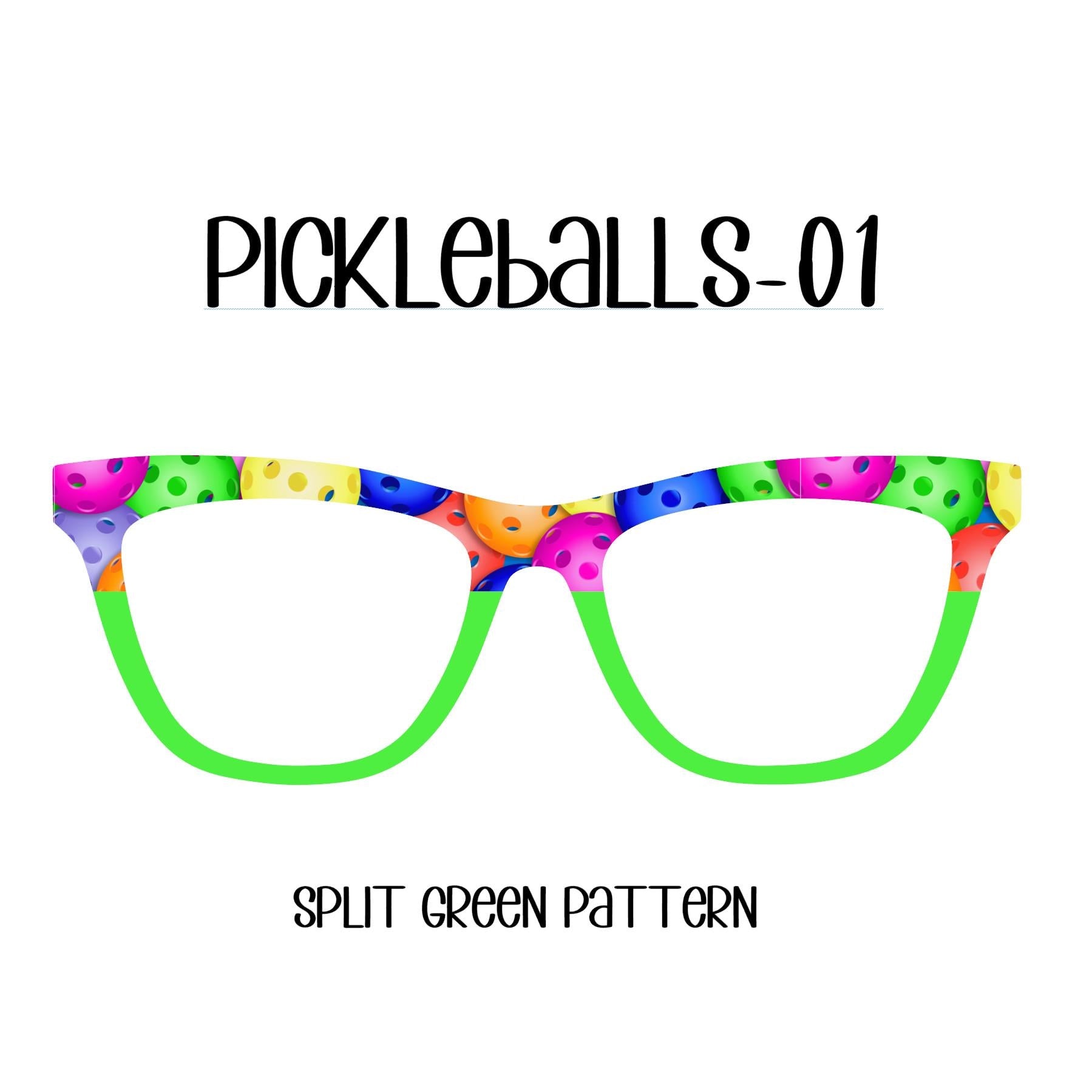 PICKLEBALLS_01 Eyewear Toppers, comes with N52 magnets