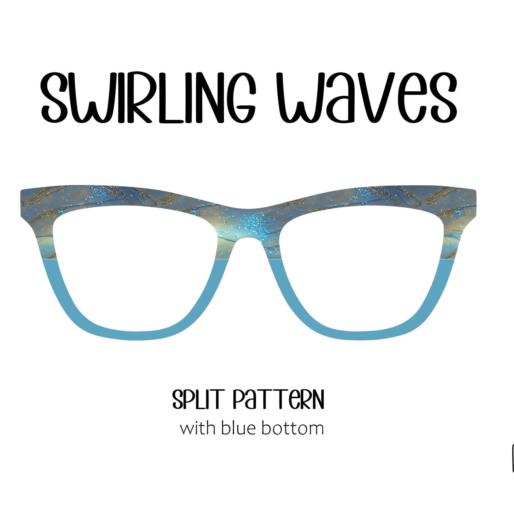 SWIRLING WAVES Eyewear Toppers, comes with N52 magnets