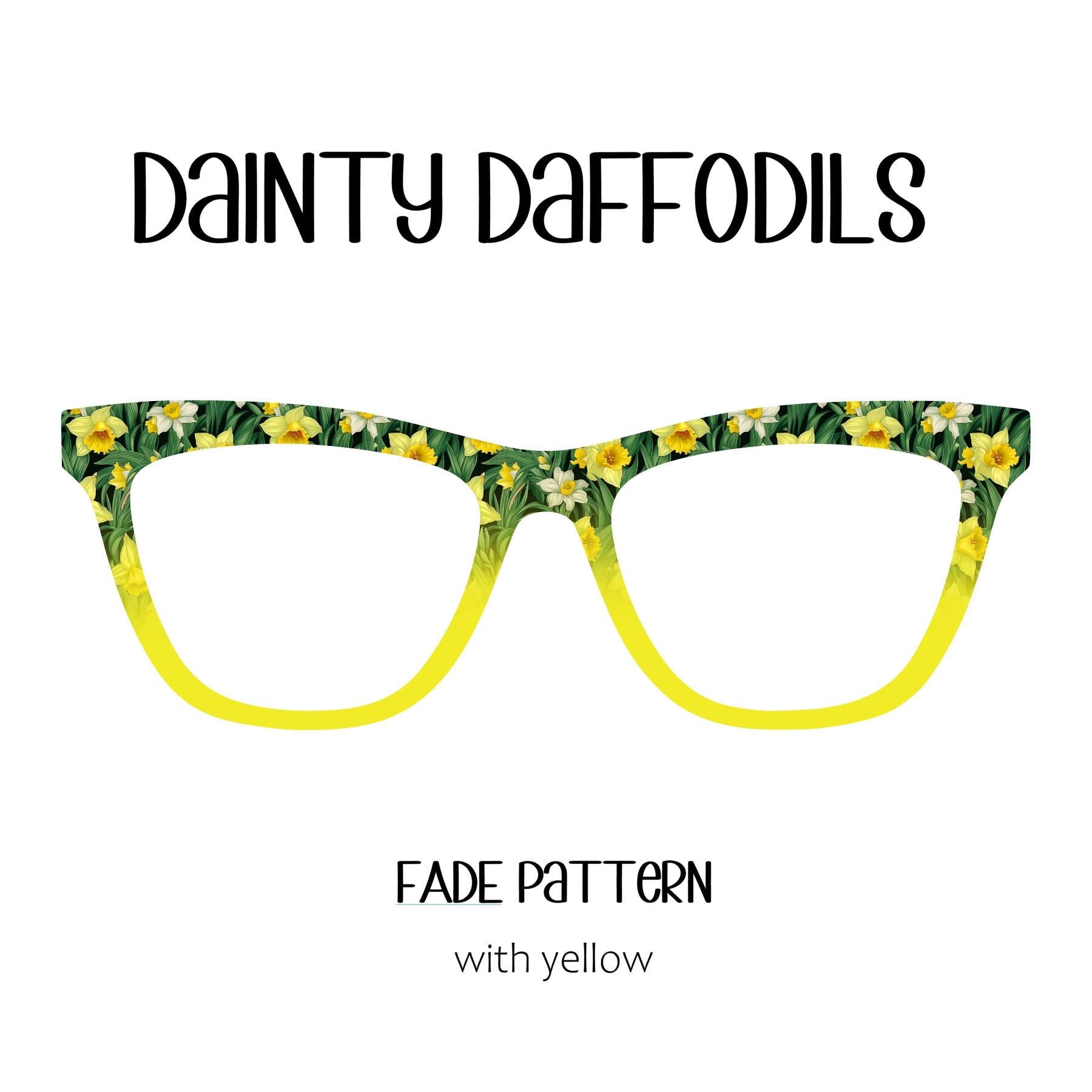 DAINTY DAFFODILS Horizontal Gradient Eyewear Topper, comes with N52 magnet