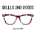 SKULL AND ROSES Eyewear Toppers, comes with N52 magnets