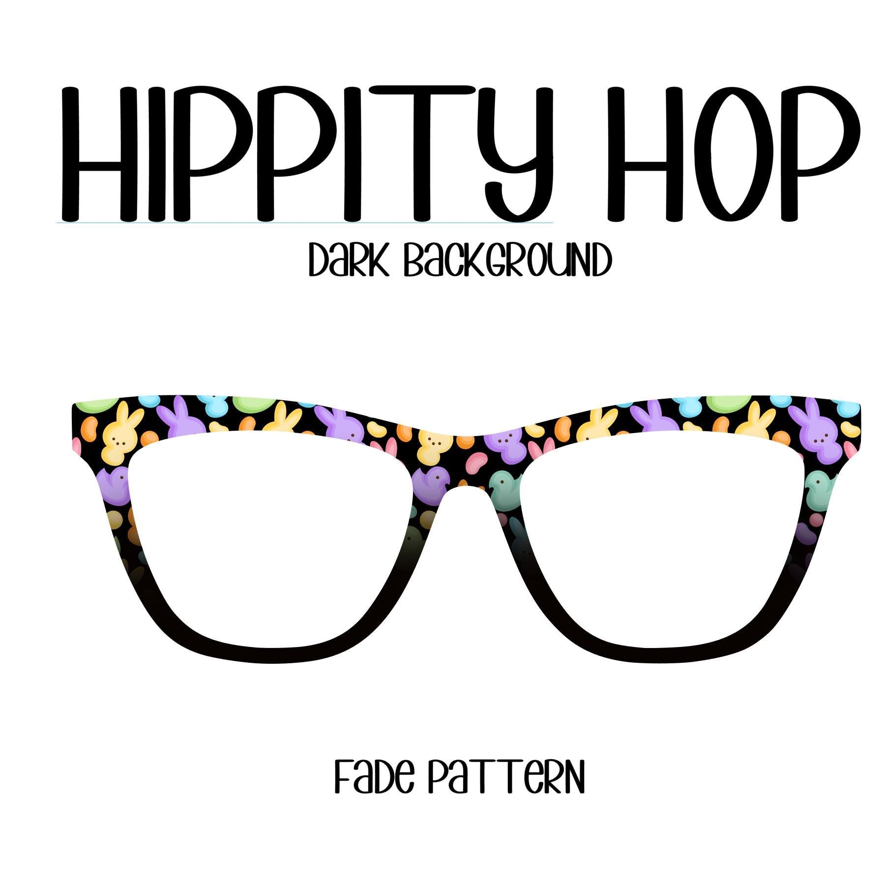HIPPITY HOP (Black Background) Eyewear Toppers, comes with N52 magnets