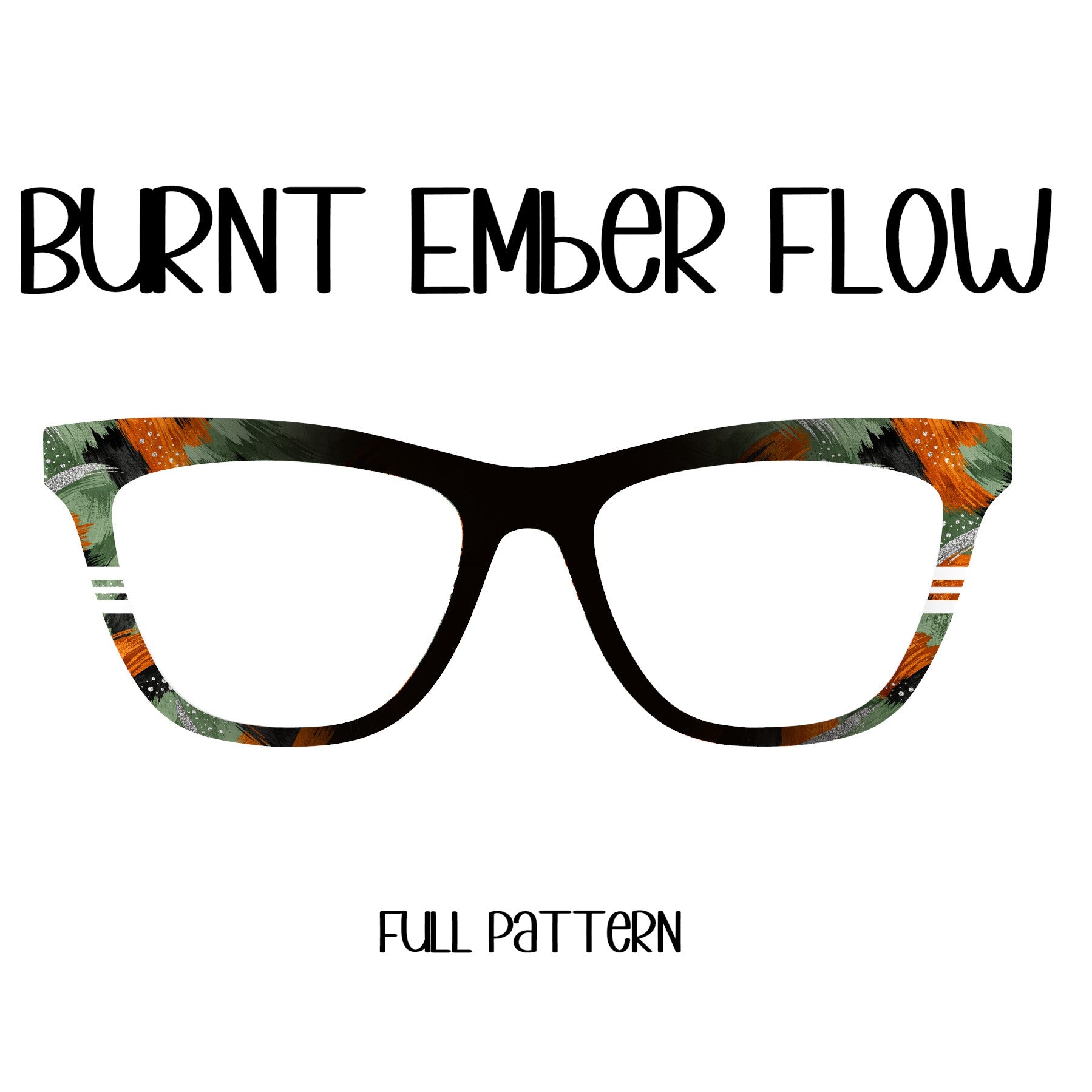 BURNT EMBER FLOW Eyewear Toppers, comes with N52 magnets attached