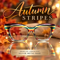 AUTUMN STRIPES Eyewear Toppers, comes with N52 magnets