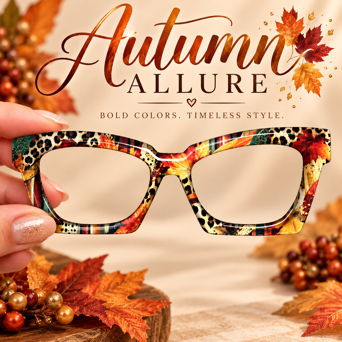 AUTUMN ALLURE Eyewear Toppers, comes with N52 magnets