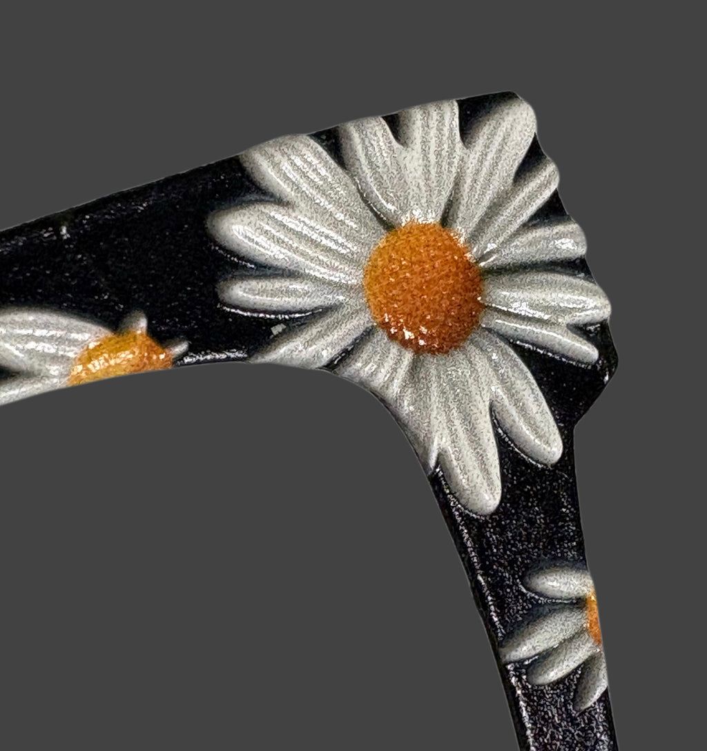 DAISY DELIGHT TEXTURIZED Eyewear Toppers, comes with N52 magnets attached