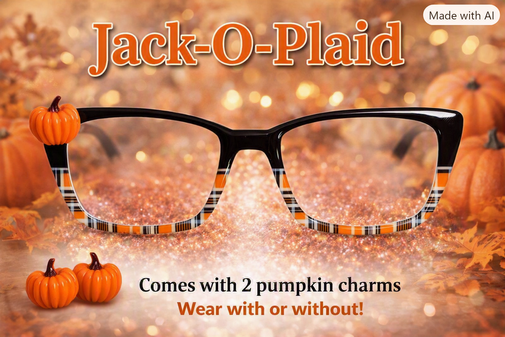 JACK-O-PLAID Eyewear Toppers, comes with N52 magnets